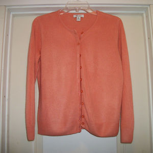 1950S STYLED PRETTY IN PEACH VINT TOG SHOP SWEATER PS